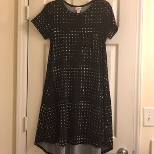 LuLaRoe Carly Black and White Dress - XS